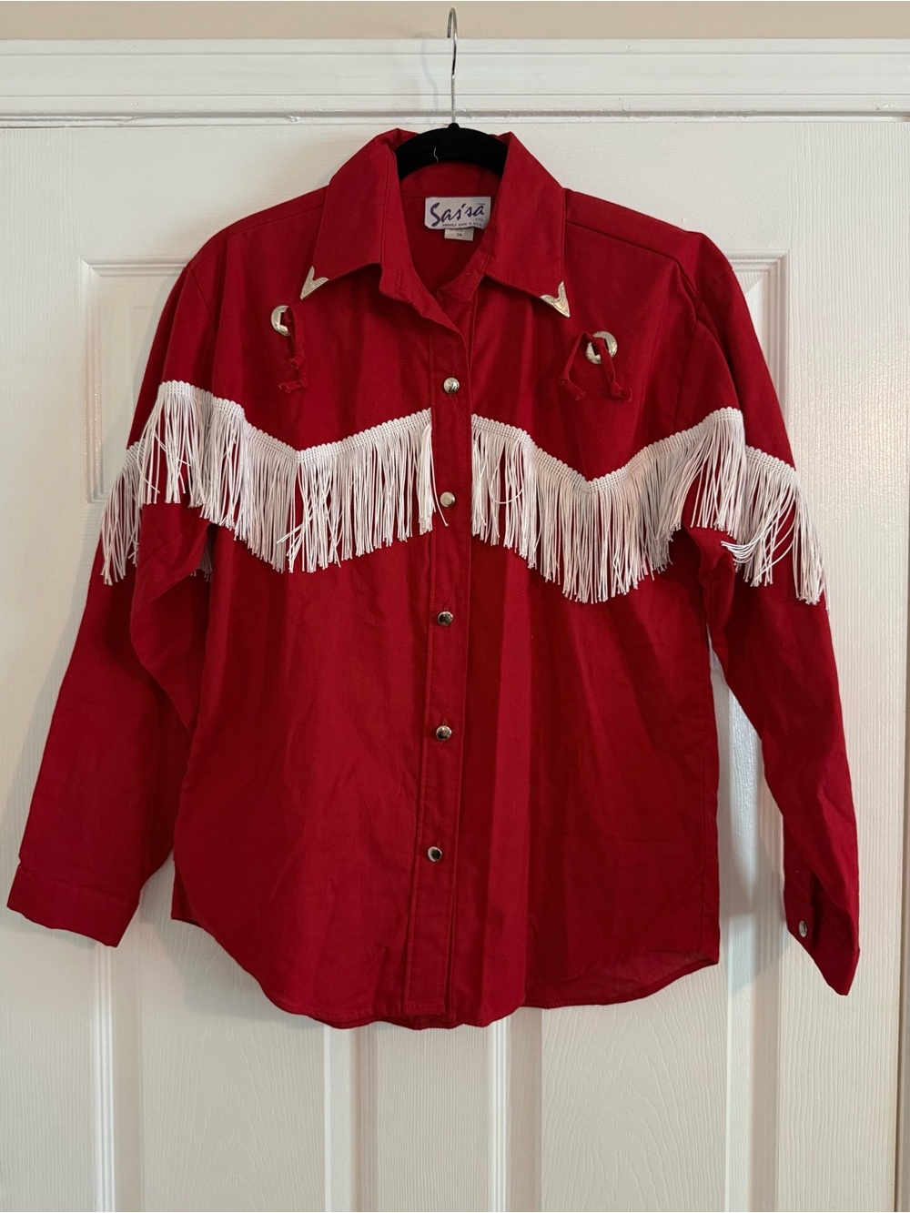 Red Western Fringe Shirt